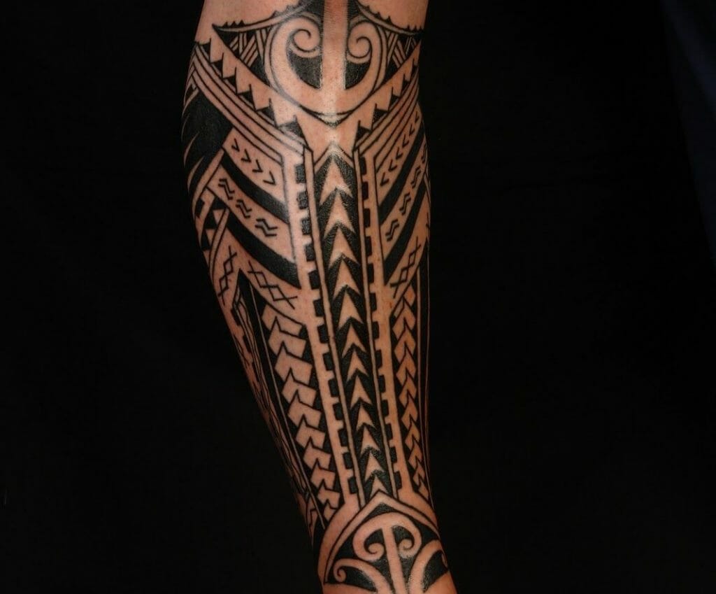 Hawaiian Leg Tattoos