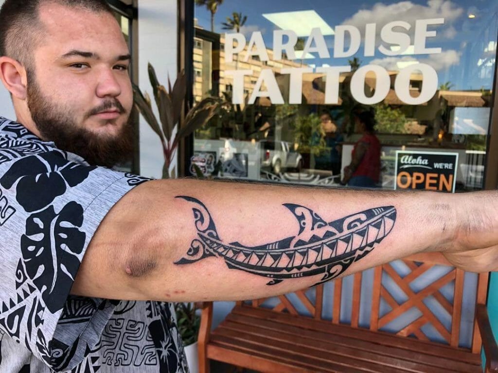 Hawaiian Shark Tattoo