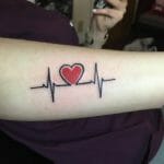 Heartbeat Music Tattoo