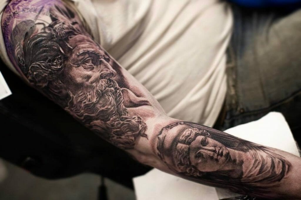Hera Goddess Tattoo Sleeve