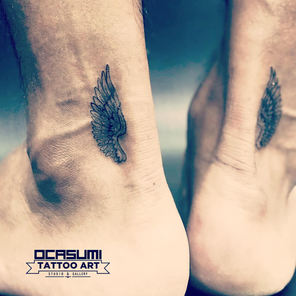 Hermes Small Wings Tattoo Designs