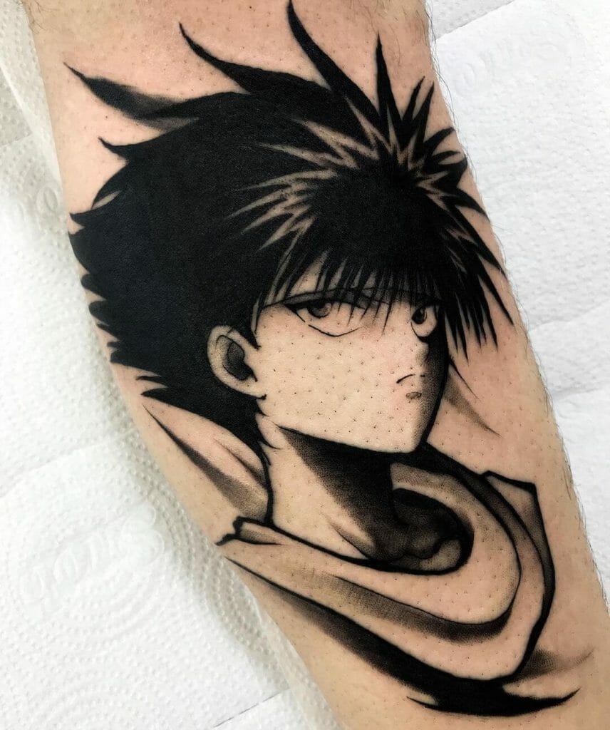 Hiei Yu Yu Hakusho Arm Tattoo