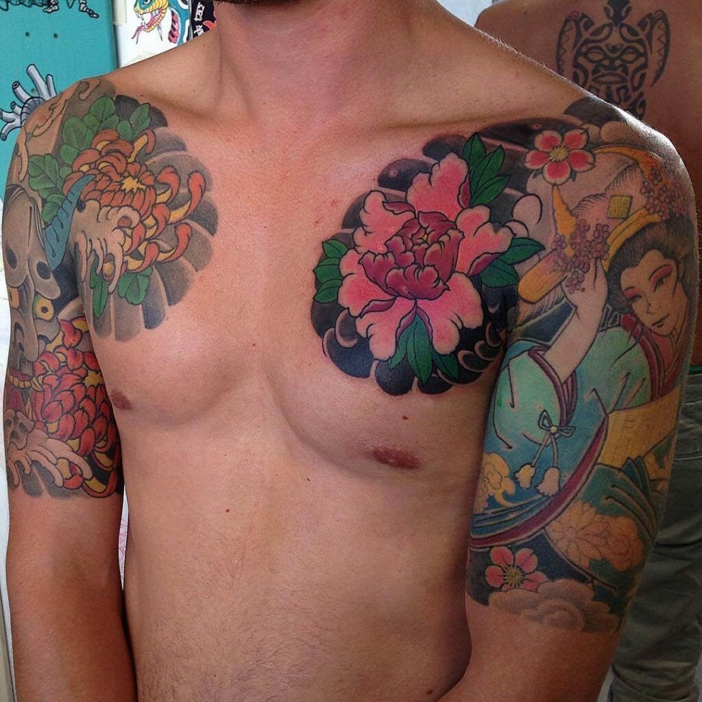 Hikae Upper Arm Sleeve Tattoo