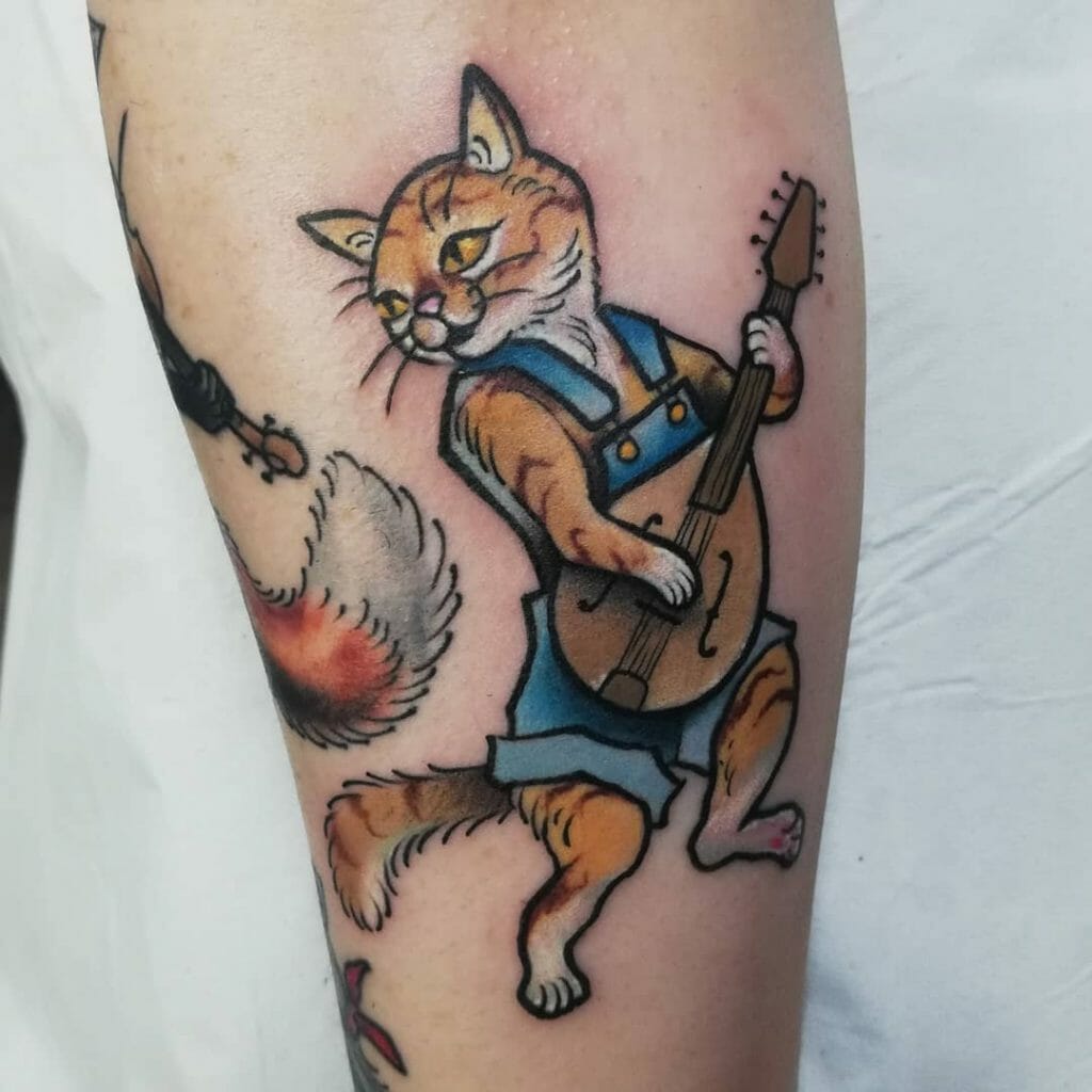 Hilly Billy Cat Tattoo