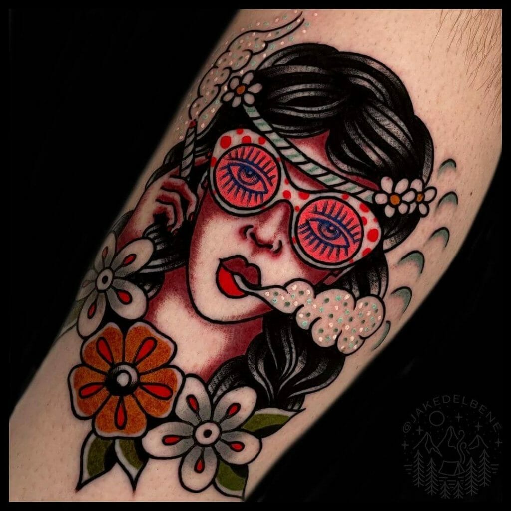Hippie Girl Tattoo