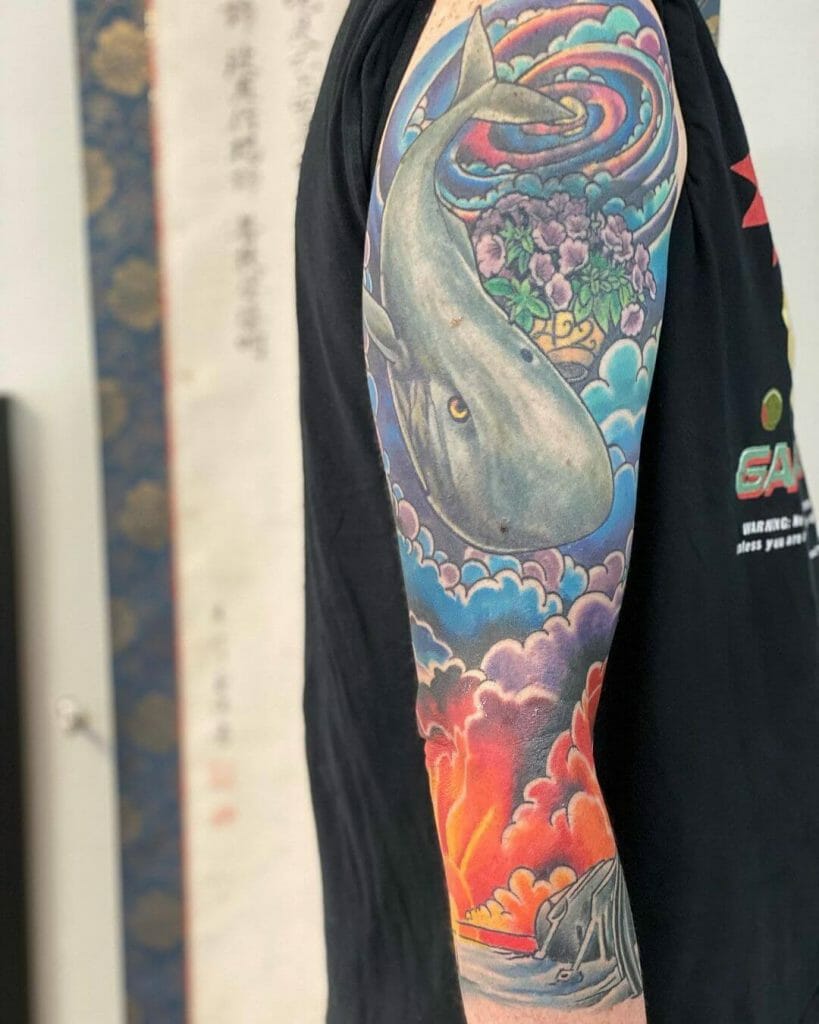 Hitchhiker's Guide To The Galaxy Tattoo Sleeve Ideas