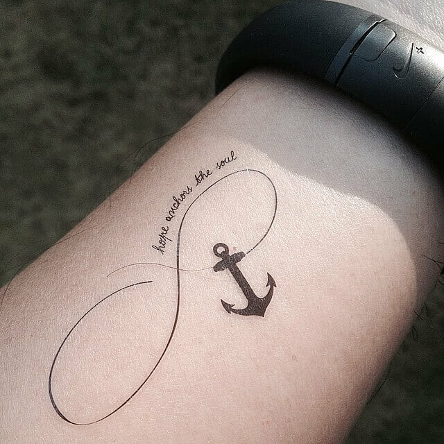 “Hope Anchors Soul” Bible Verse Tattoo