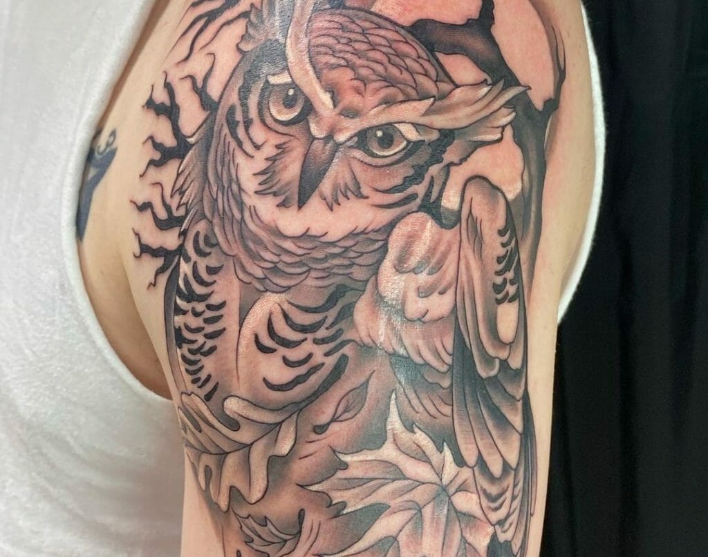 Horned Owl Tattoos