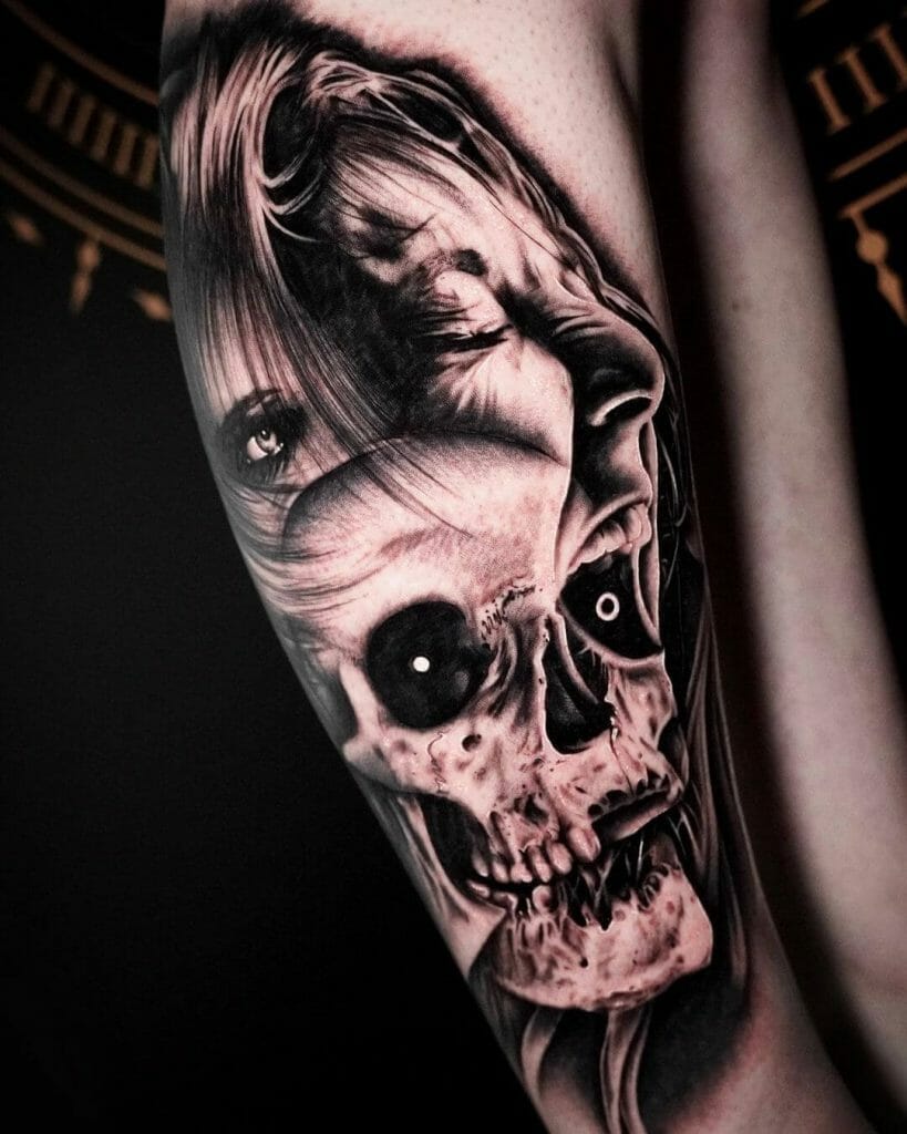 Horror Morph Tattoo
