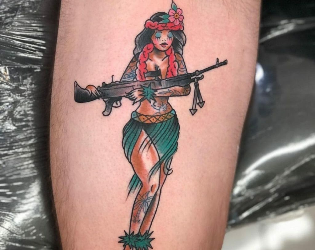 Hula Girl Tattoos