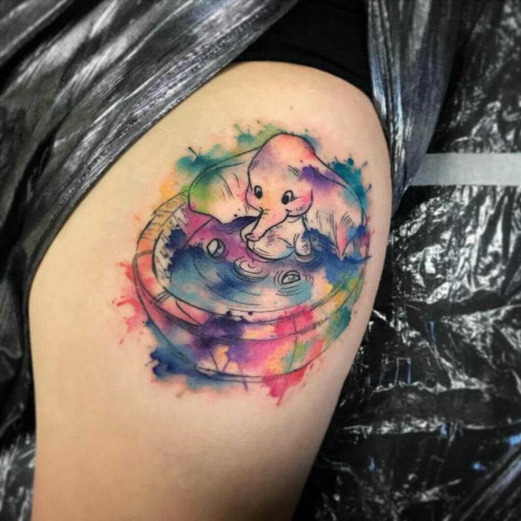 Ink Splash Dumbo Tattoos