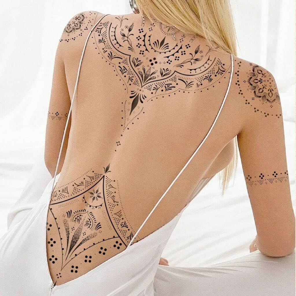 Intricate Mandala Body Tattoo
