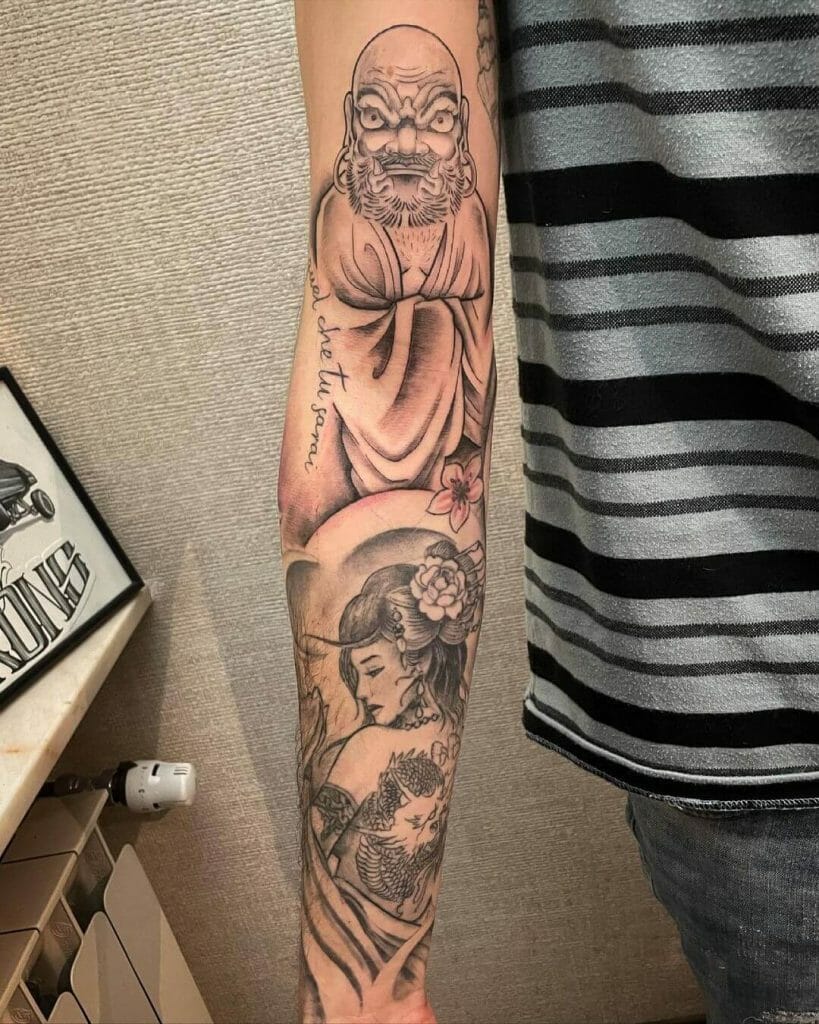 Japanese Monk Tattoo