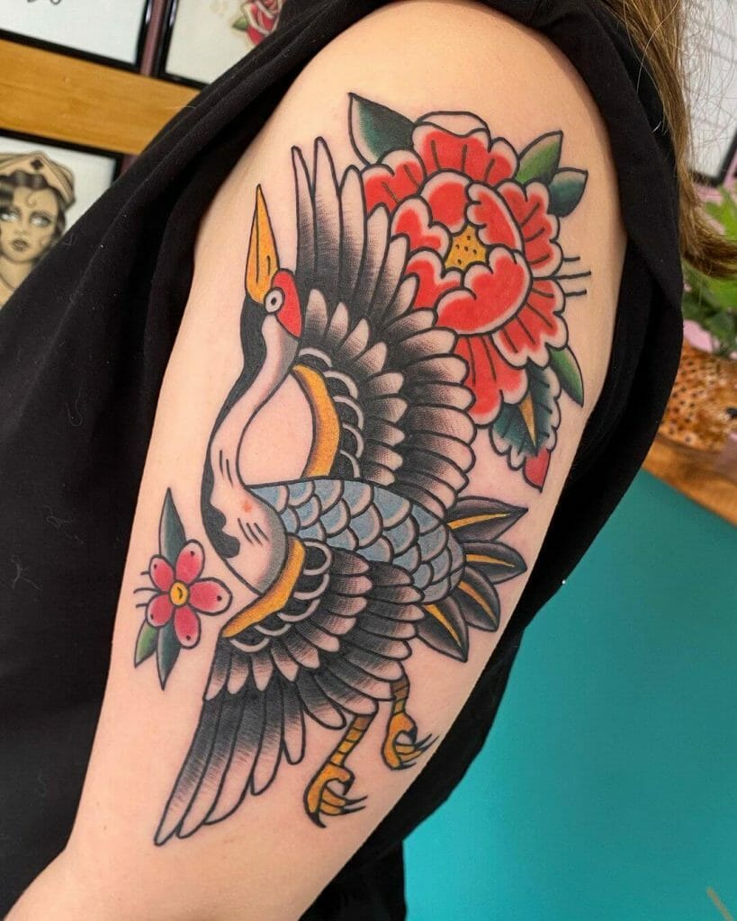 Japanese Tattoos With The Crane