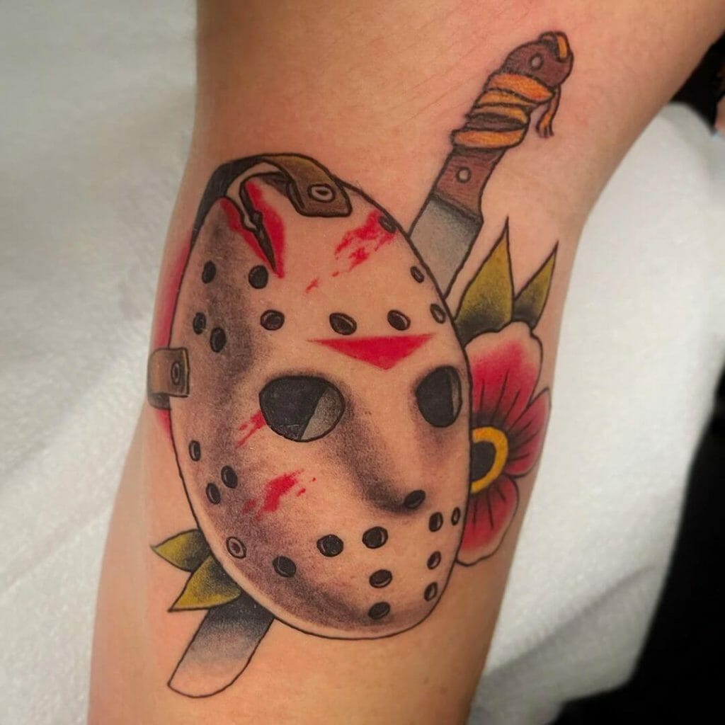 Jason Mask Tattoo Designs For Fans Of 'Friday The 13th'