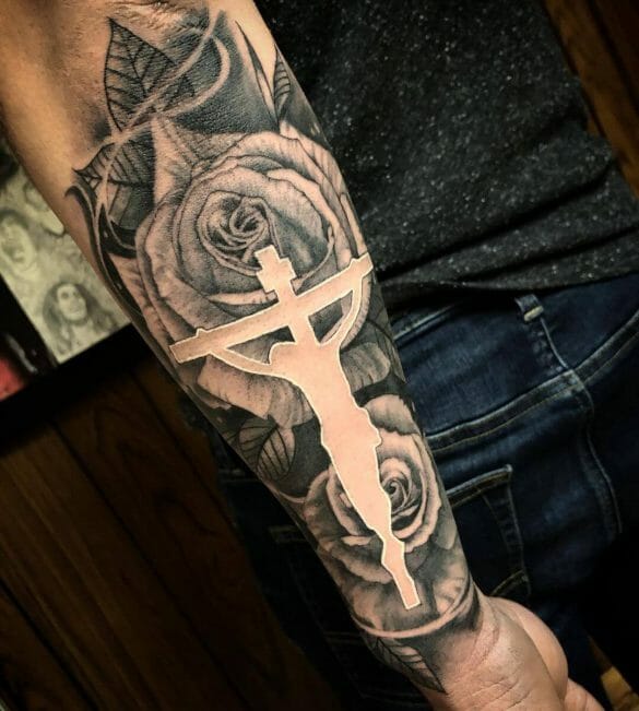 101 Best Cross And Roses Tattoo Ideas That Will Blow Your Mind! - Outsons