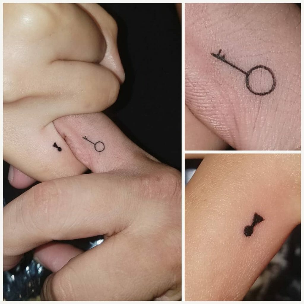 Key And Keyhole Tattoo