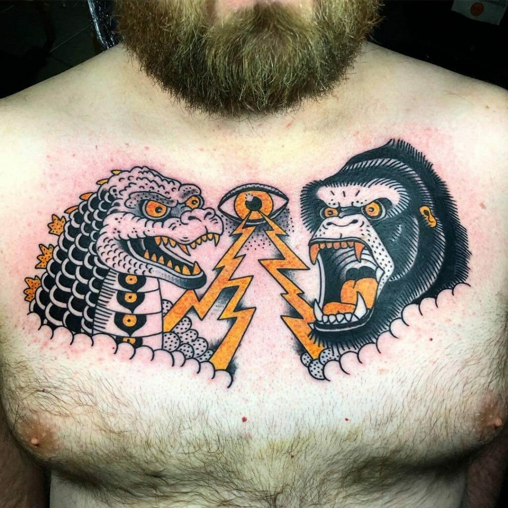 King Kong Vs Godzilla Tattoo