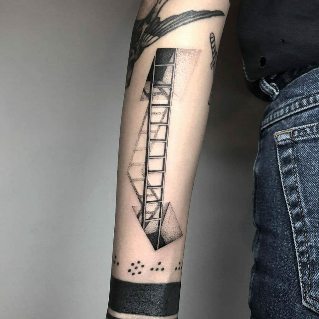 Ladder As A Bridge Tattoo