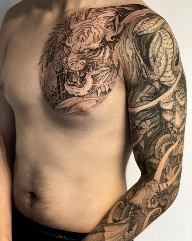 101 Best Chest Tiger Tattoo Ideas That Will Blow Your Mind! - Outsons