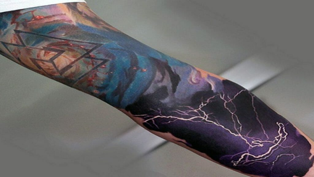 Lightning Tattoo Sleeve