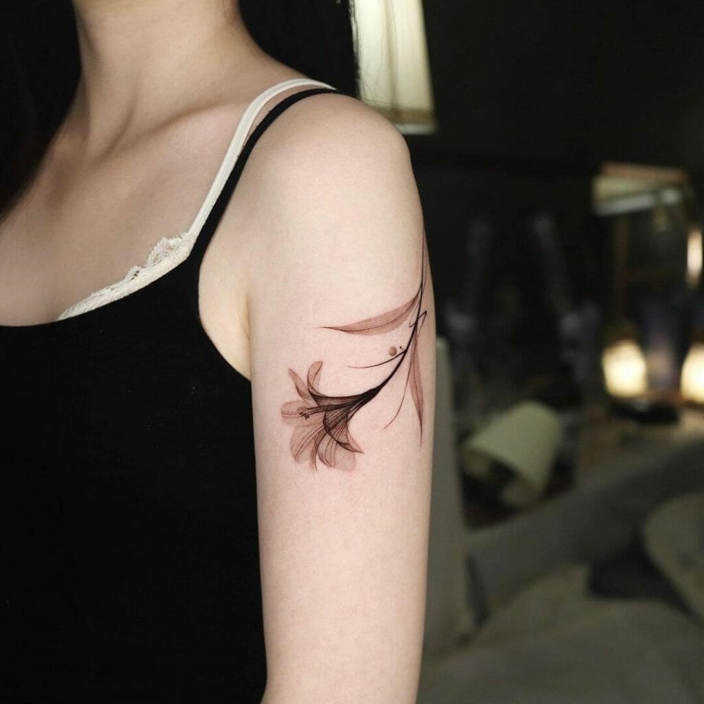 Lily Flower Tattoo For Guys