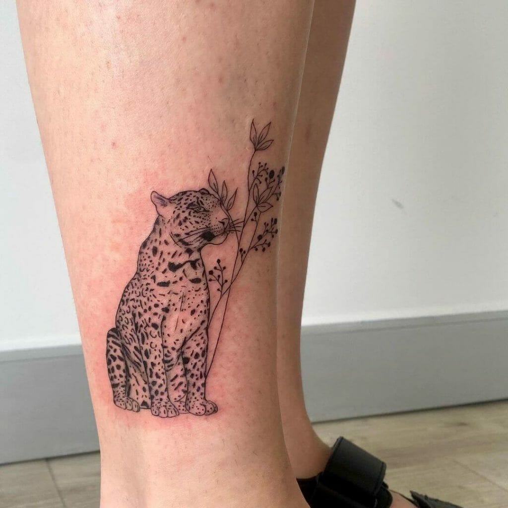 Little Leopard Portrait Tattoo Ideas