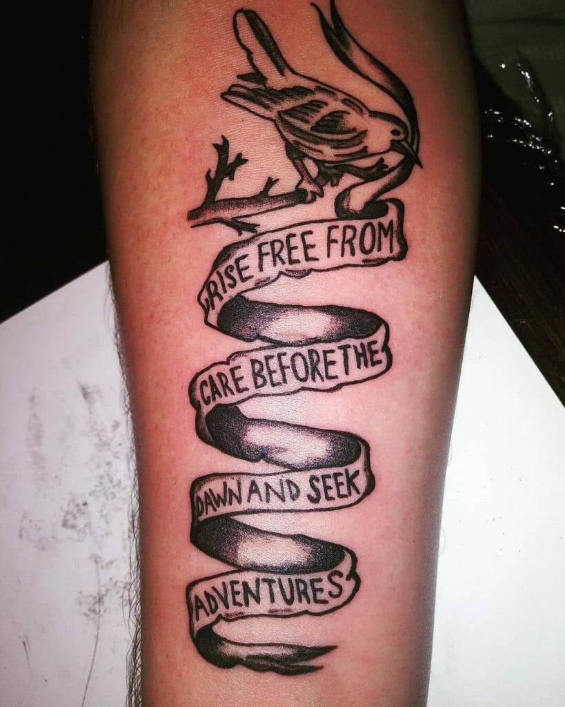 Live Life Quote Tattoo