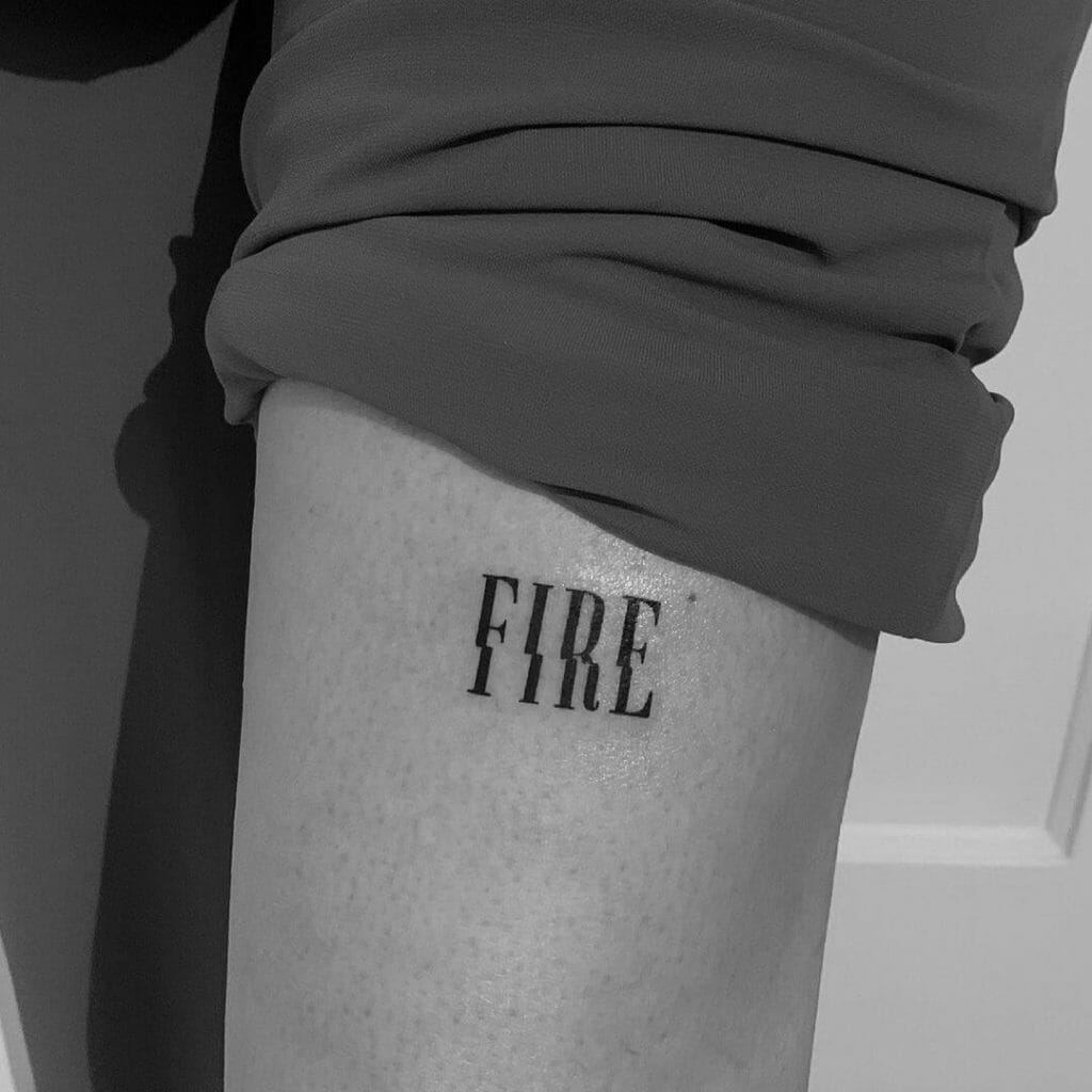 Lucifer Fire Tattoos