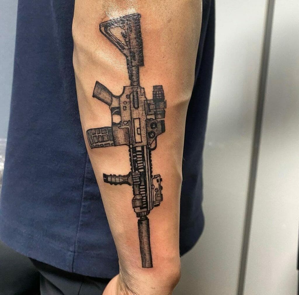 M4 With Multiple Extensions Tattoo