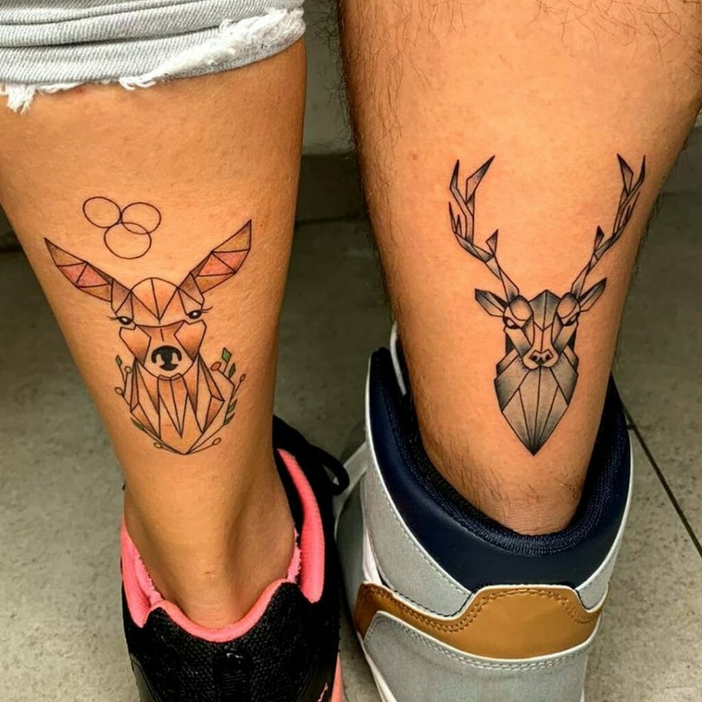 Matching Deer Tattoos