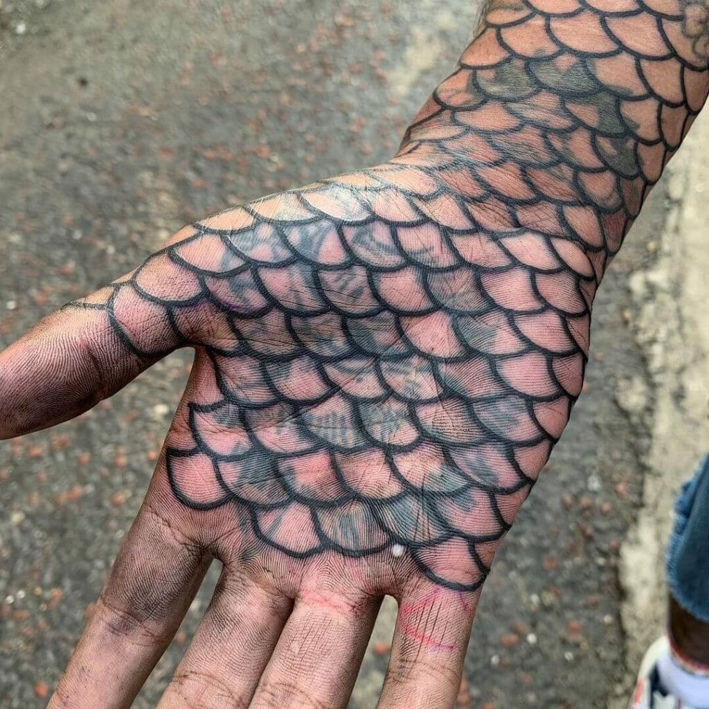 Mermaid Scales Tattoo