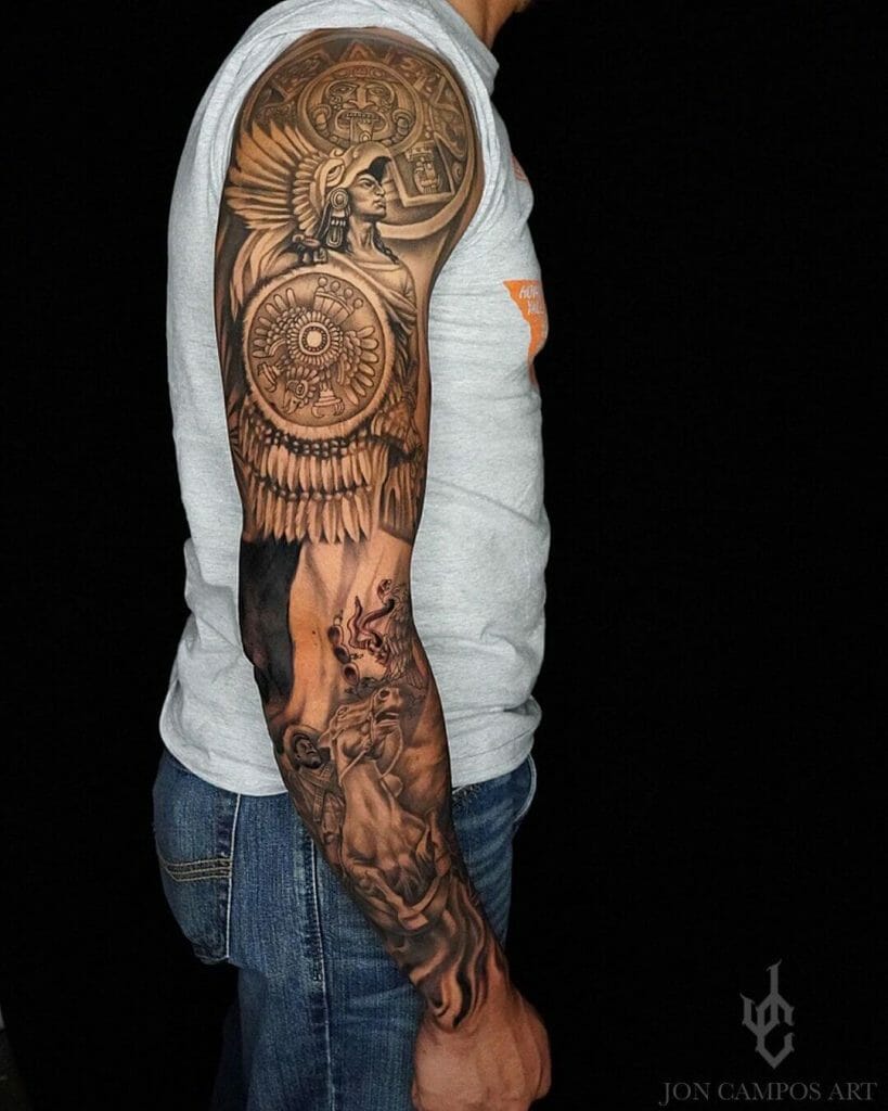 Mexican Culture Tattoo Sleeve
