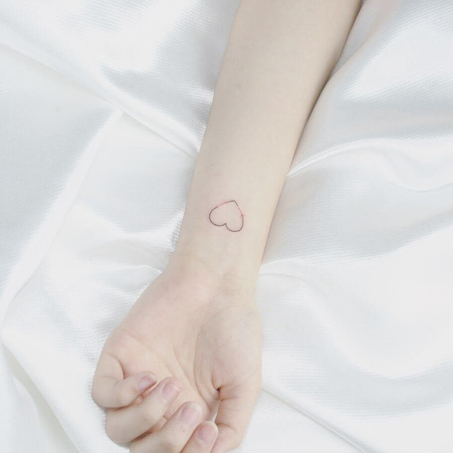 Mini Heart Tattoo