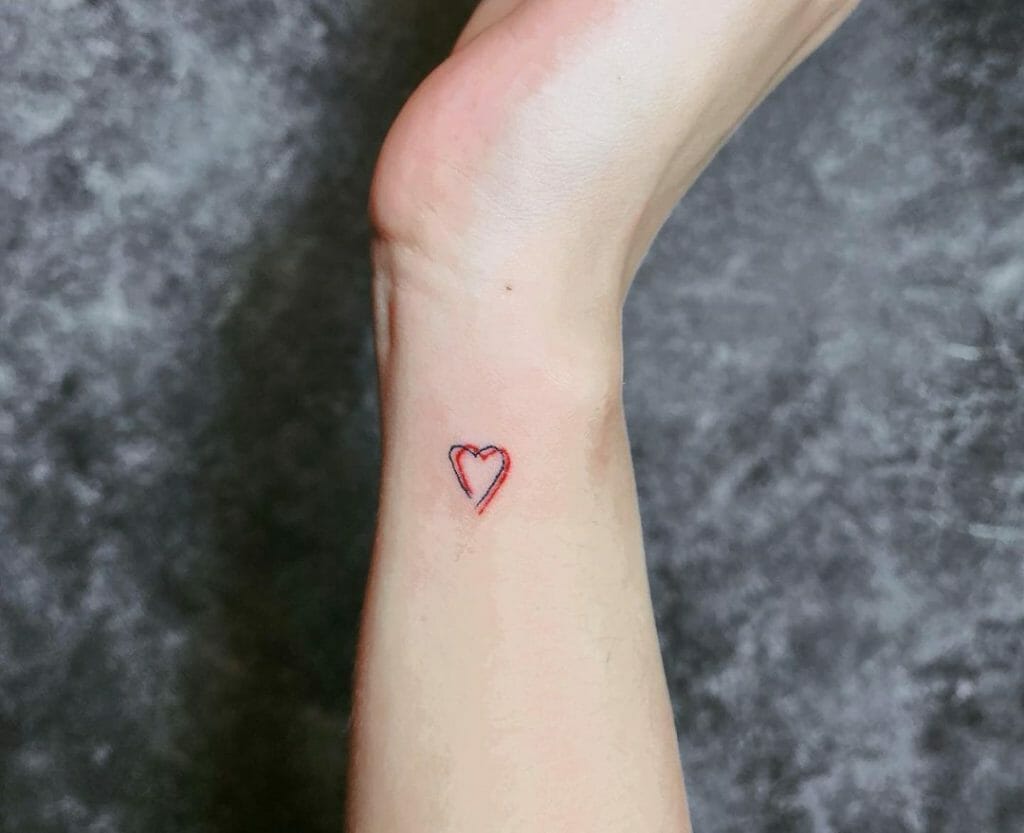 Mini Heart Tattoos