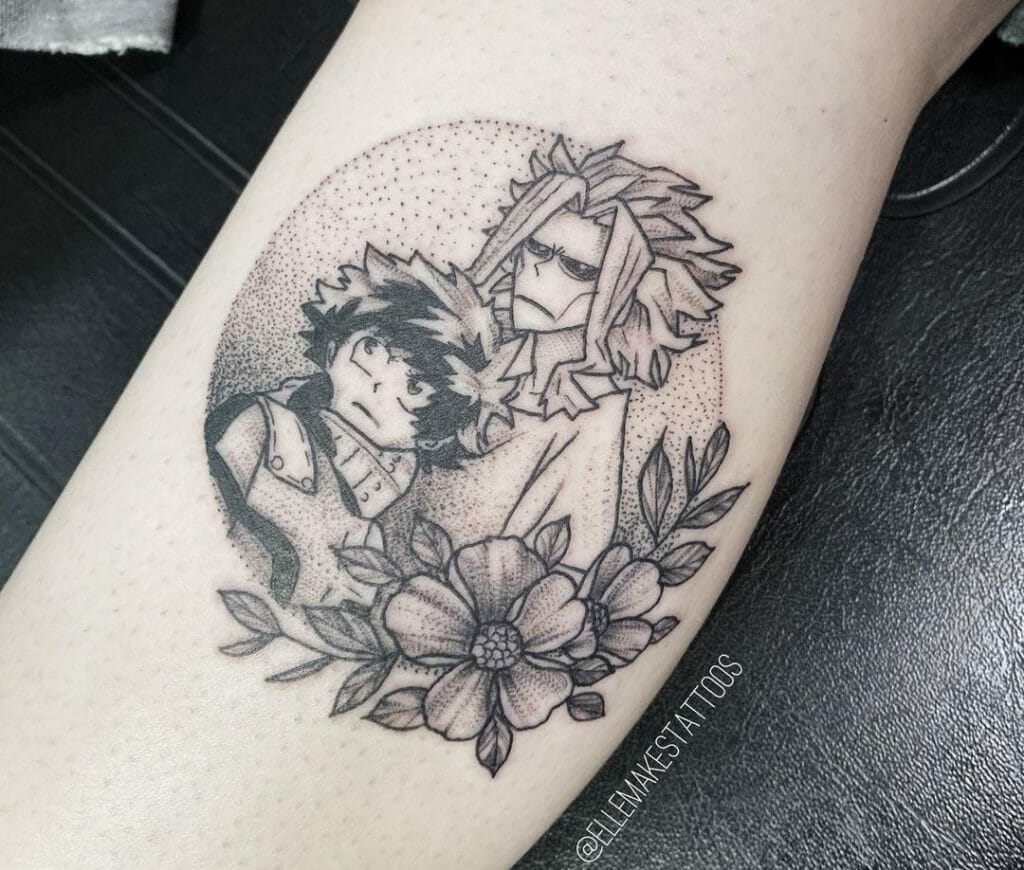 Minimalist Anime Tattoo
