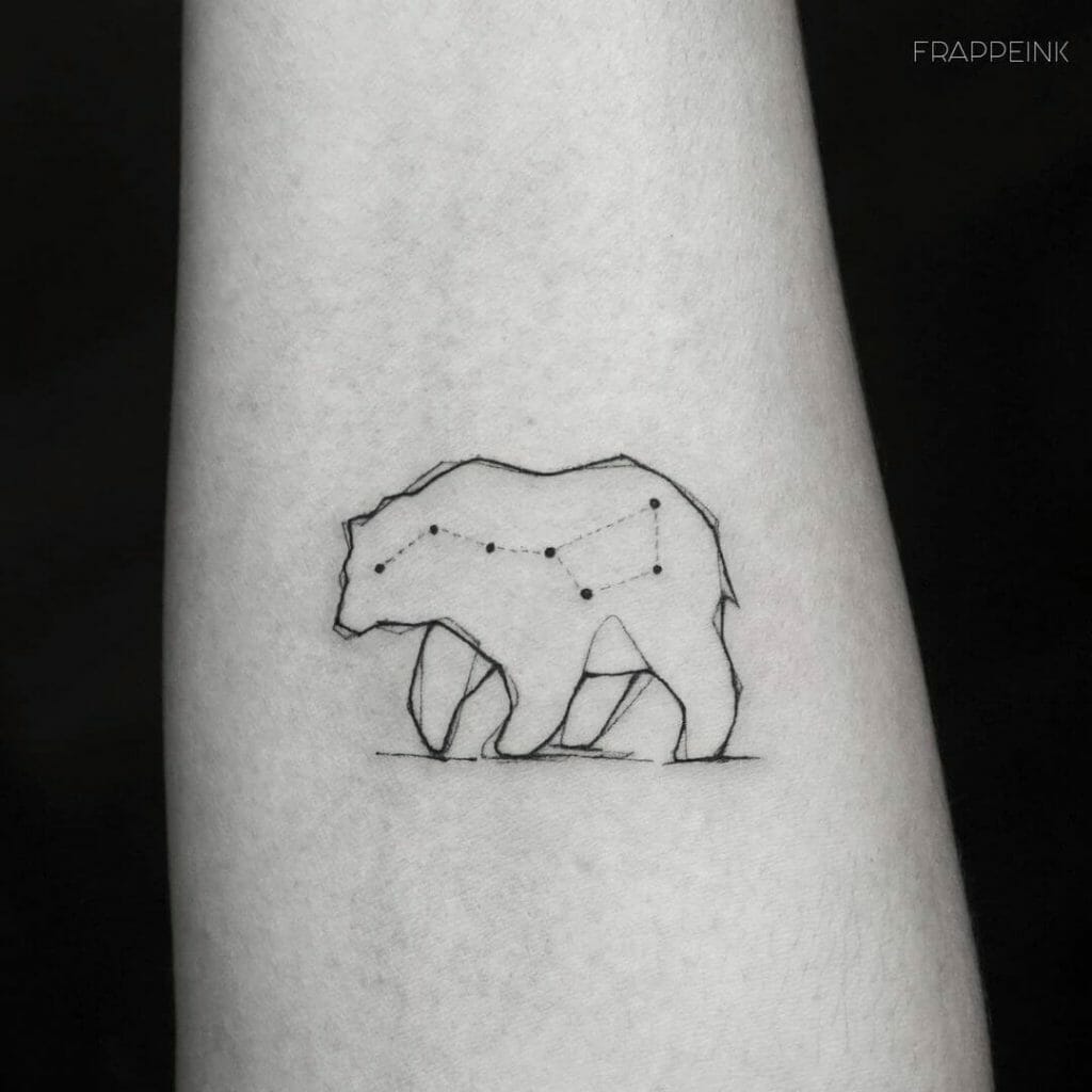 Minimalist Bear Tattoo