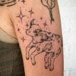 Minimalist Cow Tattoos