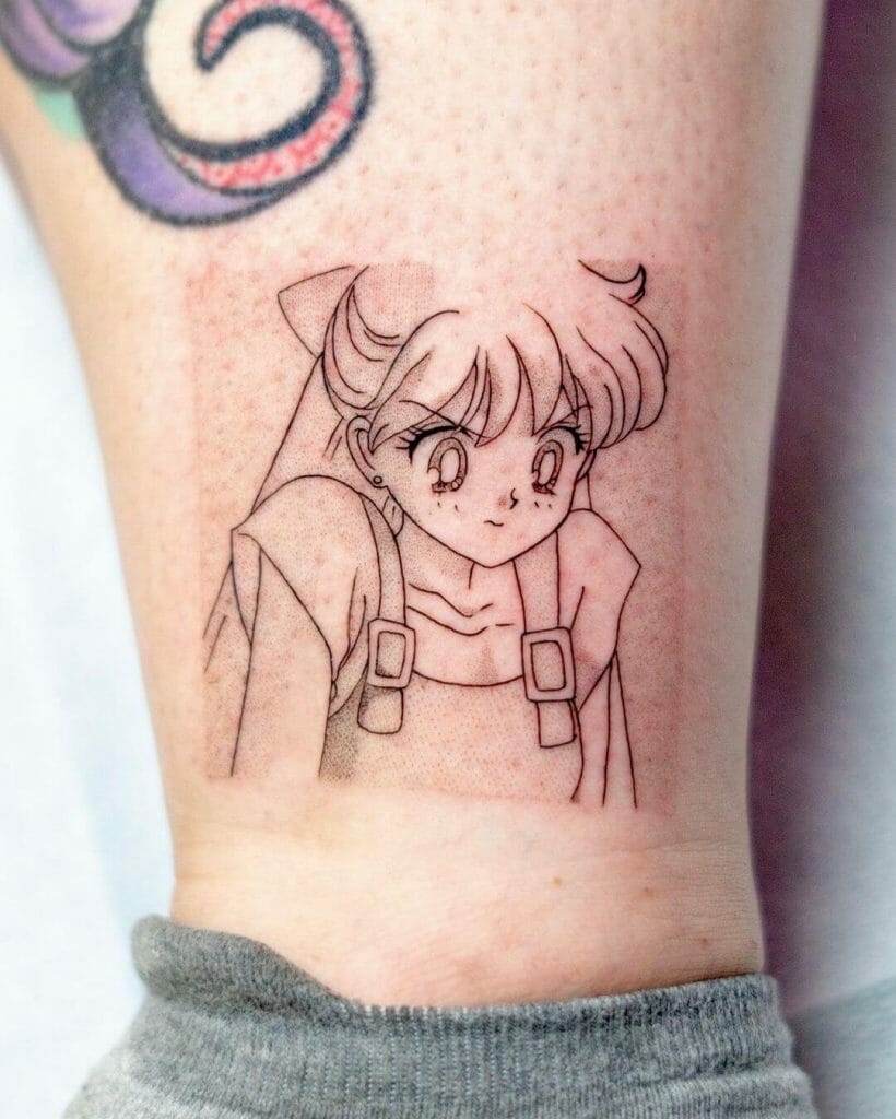 Minimalist Sailor Moon Tattoos For Fans
