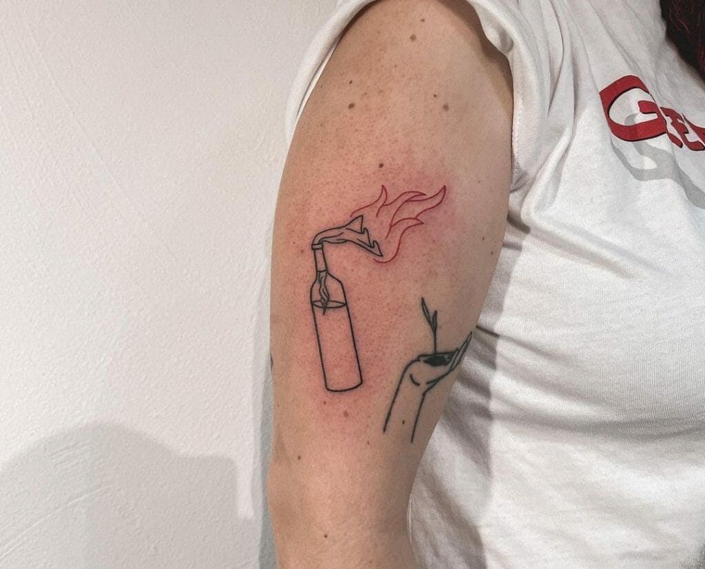Molotov Cocktail Tattoos
