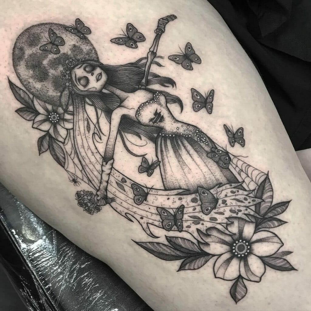 Nature Corpse Bride Tattoo