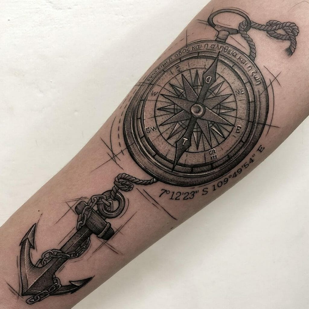 Nautical Compass Tattoo Ideas
