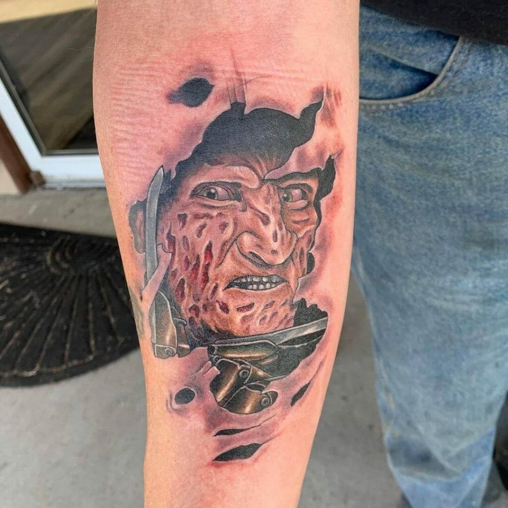 Nightmare On Elm Street Portrait Tattoo