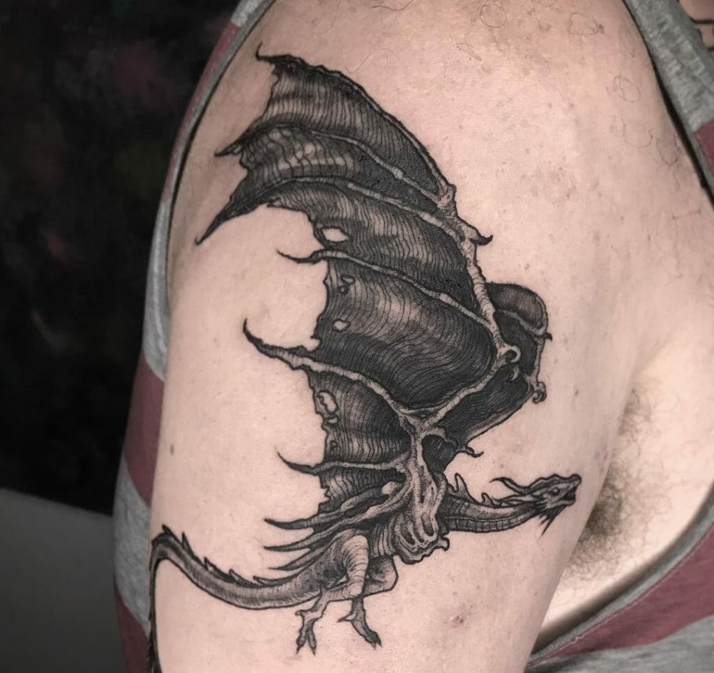 Nordic Dragon Tattoos