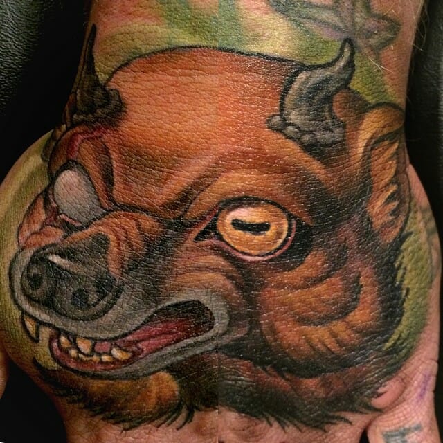 One-Eyed Mongoose Tattoo