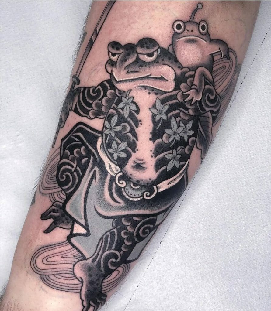 Oriental Frog Tattoo Designs