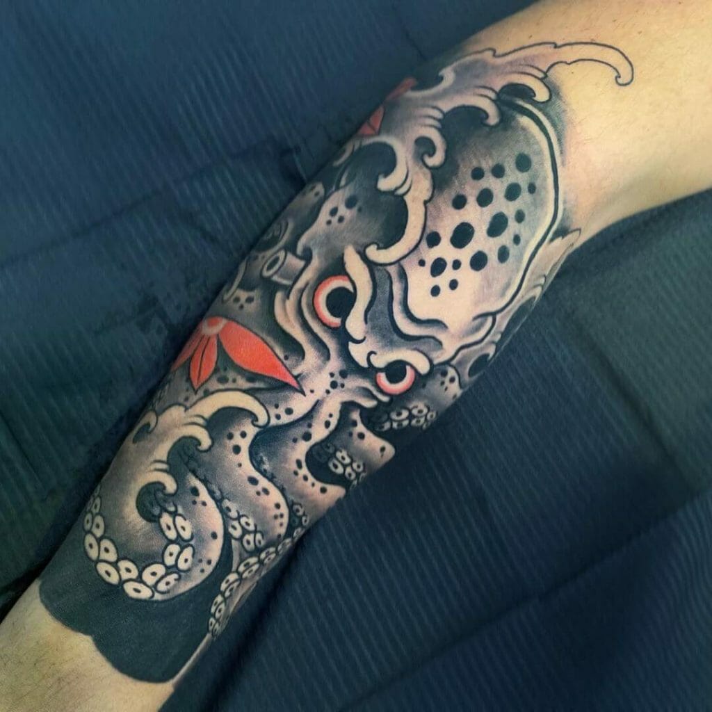 Oriental Octopus Tattoo Designs