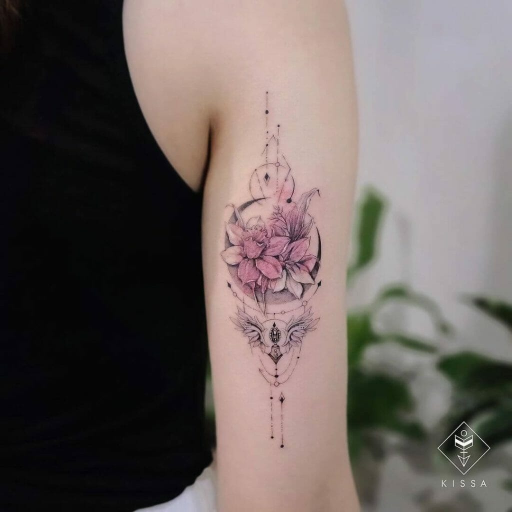 Ornamental Flower Tattoo