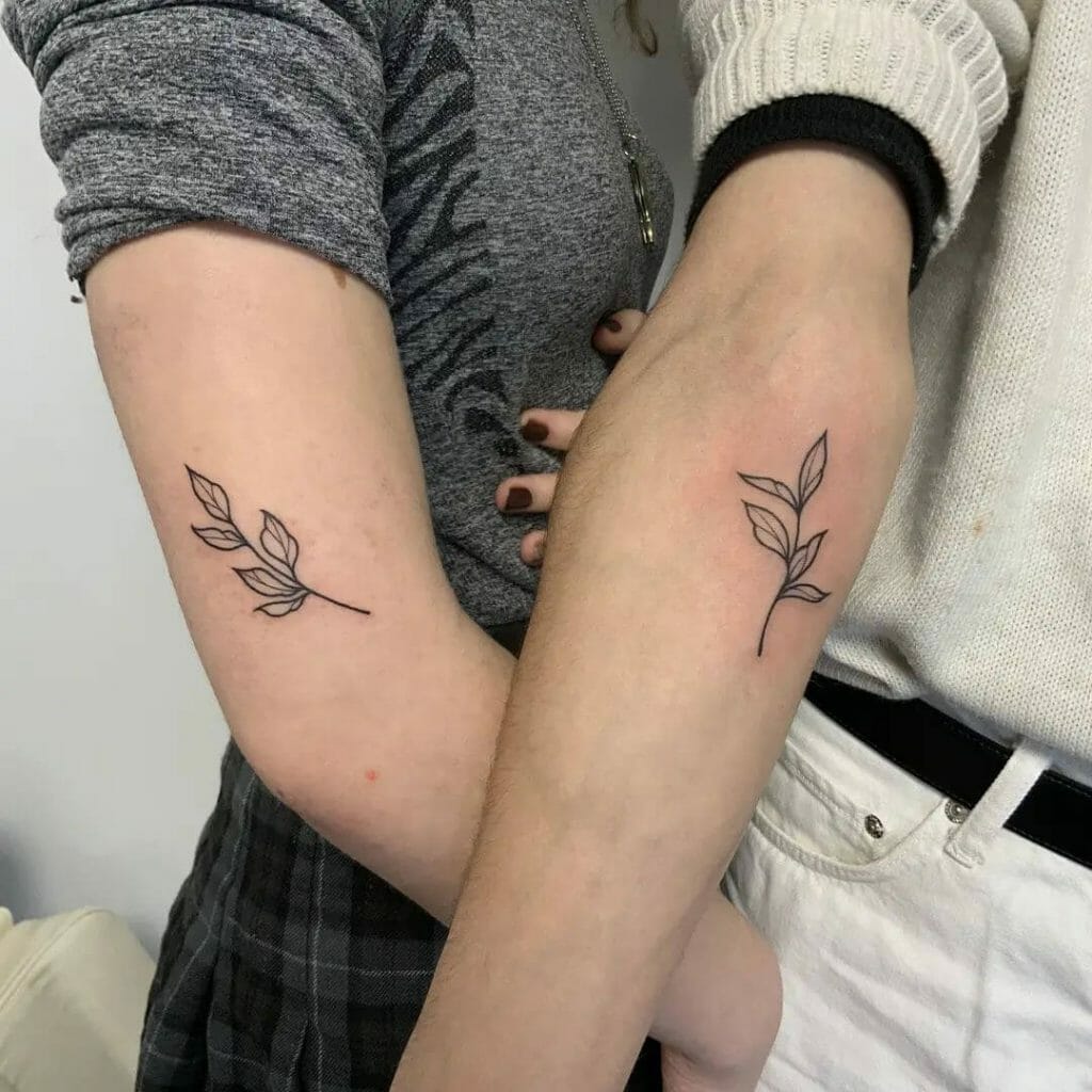 Ornamental Leaf Vine Tattoo Design