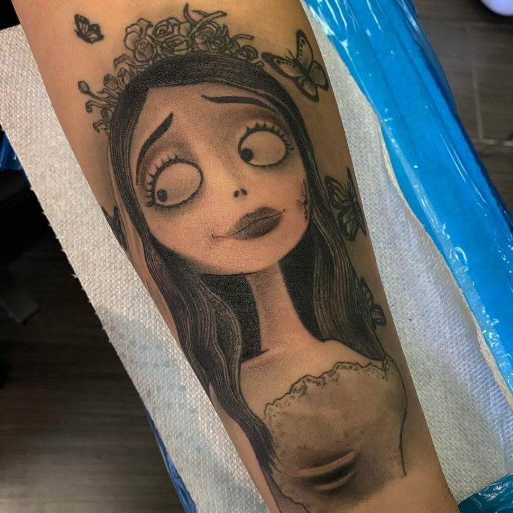 Pencil Corpse Bride Tattoo